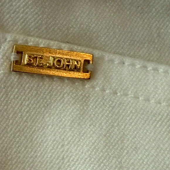 St John Yellow Label Bootcut Embellished Pocket Jeans Size 6